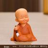 Handmade Cute Little Monk Resin Ornaments for Desktop Decoration