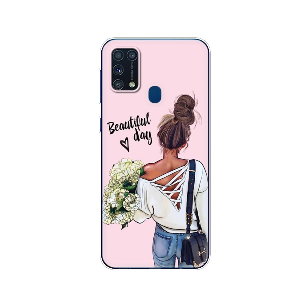 Pentru Samsung M31 Husa 6.4" Husa din silicon moale Tpu pentru Samsung Galaxy M31 M 31 SM-M315FZBVSER m315 Funda pentru bara din spate a telefonului