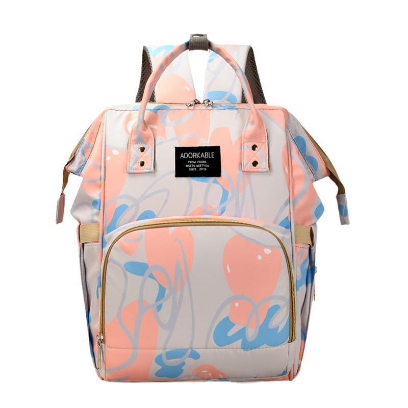 

Baoma Bag, Large Capacity, Dual Shoulder, Single Shoulder, Can Hang Baby Stroller, Multifunctional Mother and Baby Bag сірий колір