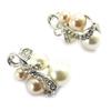 Les Trésors De Lily [L7586] - Ivory Beige Designer 'Sissi' Earrings