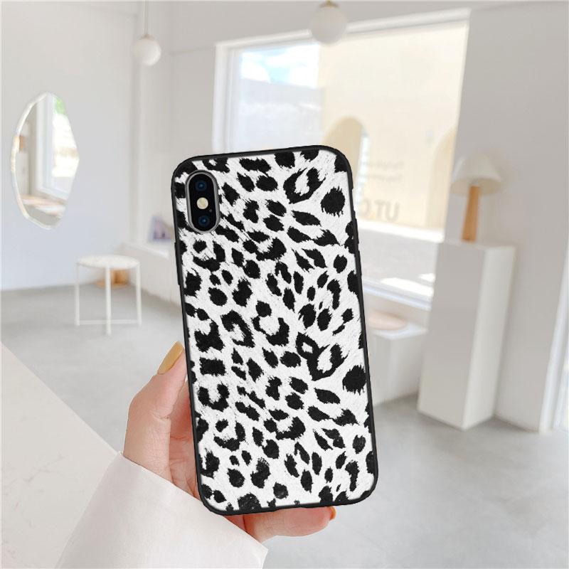 PP51 Pink Leopard Soft Shell Phone Case for iPhone SE X XS XR 11 16E 17 Pro Max Air 8 7 6 6s Plus
