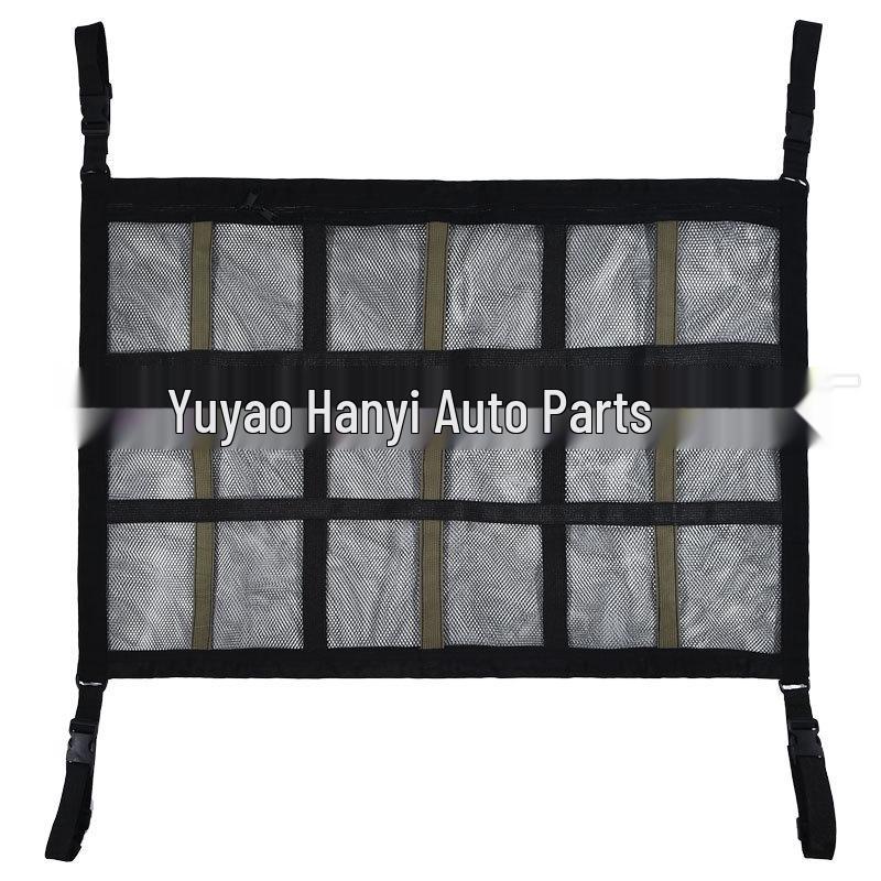 Car Supplies Roof Net Double Zipper Storage Organizer Bag
