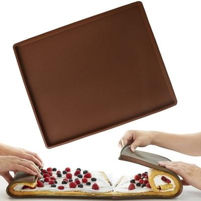 Yapışmaz Silikon İsviçre Rulo Tampon Kek Kalıpları Pişirme Mat Isıya Dayanıklı Fırın fırın tepsisi Sac Bakeware Mutfak Aksesuarları 2022