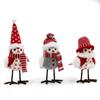 Festival Bird Accent With Soft Scarf Bird Statues For Seasonal Table Top Display Christmas Gift for Friend Family