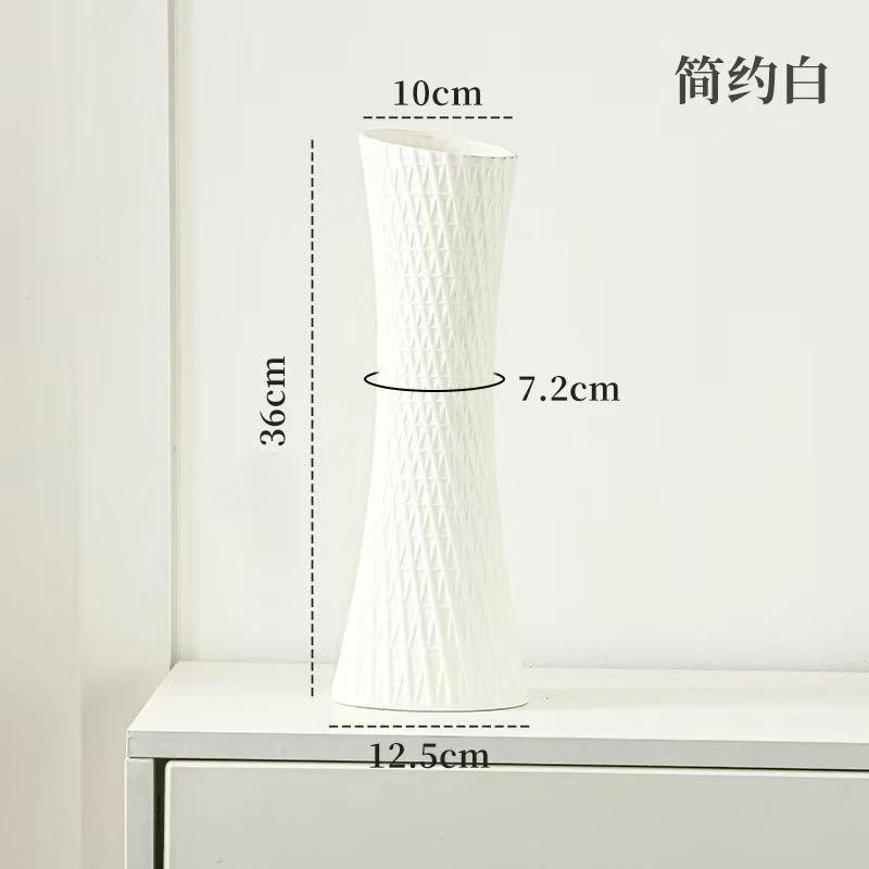 Ceramic Vase Gradual Dazzling Guangzhou Tower Porch Living Room Light Luxury Decoration Small Waist Hydroponic Flower Device New