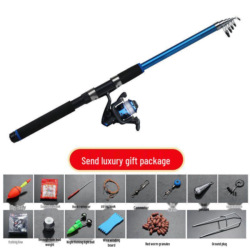 Komplettes Meeresangelruten-Set: Spinn-, Casting- und Weitwurf-Ruten mit Zubehör