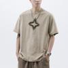 Summer and Summer American High-density Knitted Loose Fashion Men's T-shirt Short-sleeved