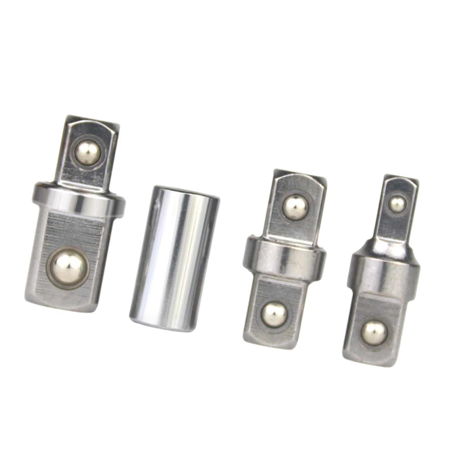 

High Strength Steel Socket Adapter 1/4 to 3/8 or 1/2 Inch Square Drive for Seamlessly Tool Compatibility and Durability