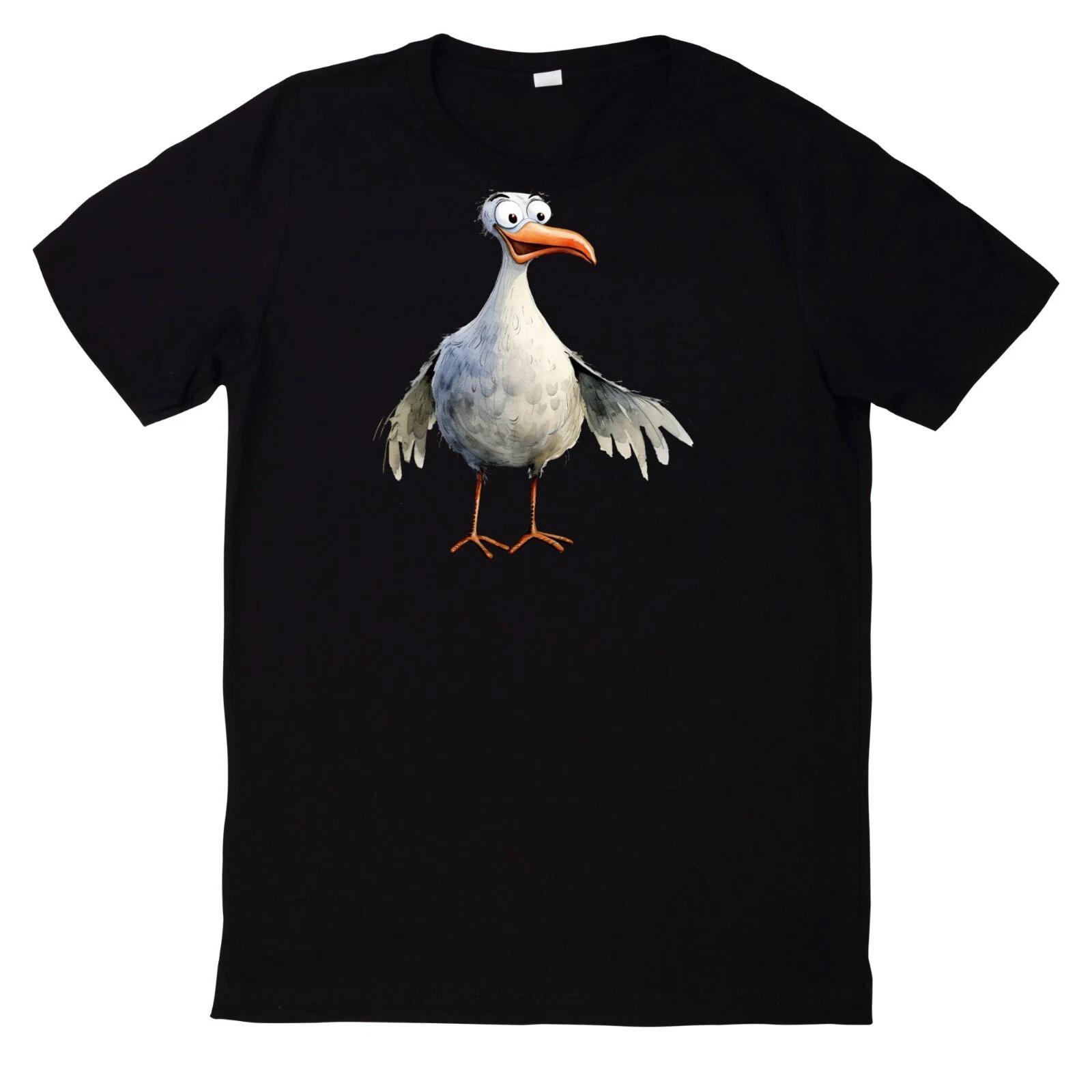 T-Shirt Lustiges Möwen Motiv XXXXL