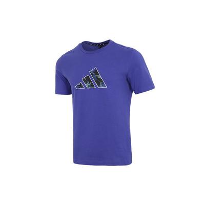 Camouflage Logo Casual Sports Short Sleeve T-Shirt Men Tops Purple GP0850