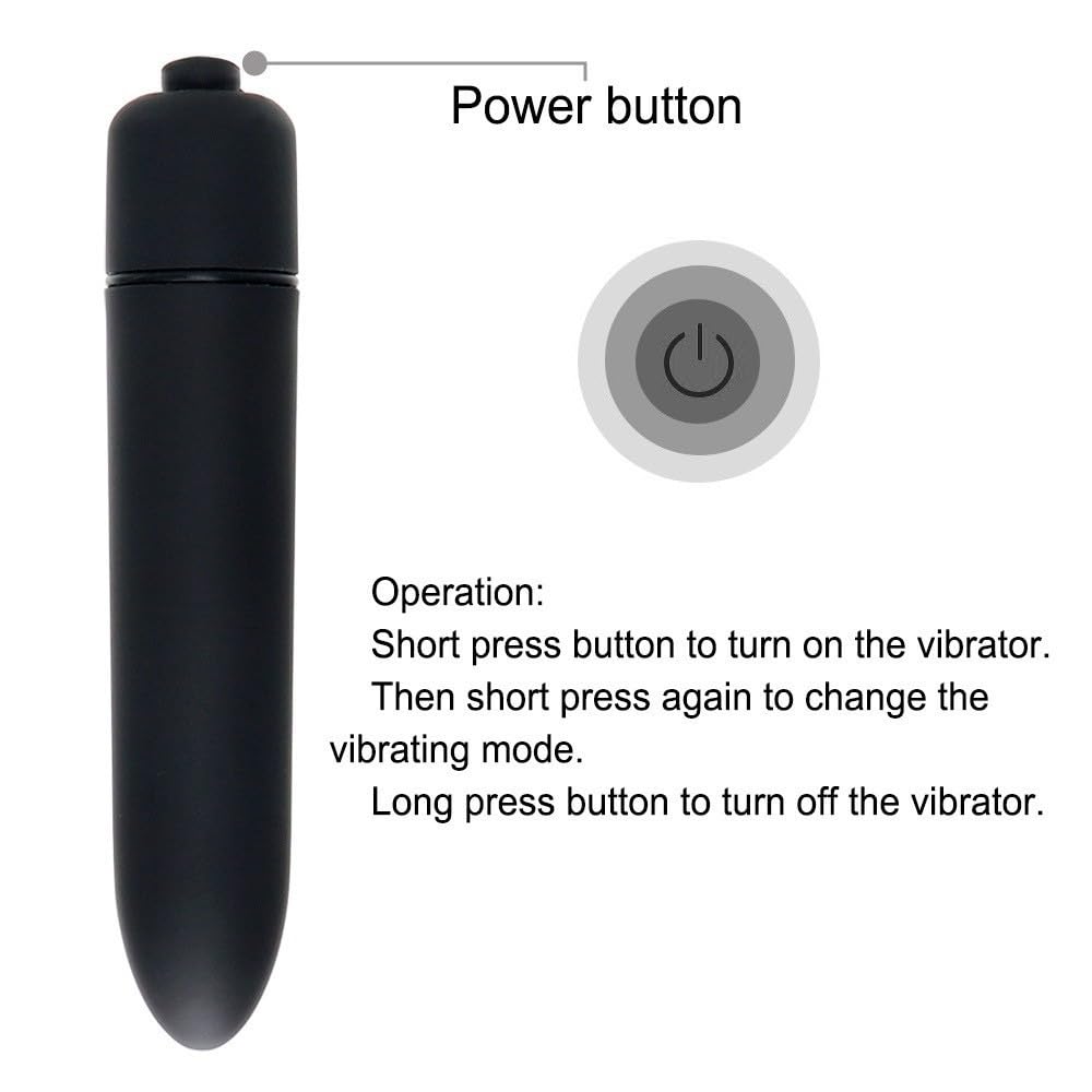 10 Levels of Vibration Cordless Handy Massager Small Electric Massage Mini Electric Massager Waterproof Strong Vibration Quiet Battery Operated