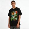 2026 Floral Art Print New Year Vibe Casual Top Pure Cotton T-shirt