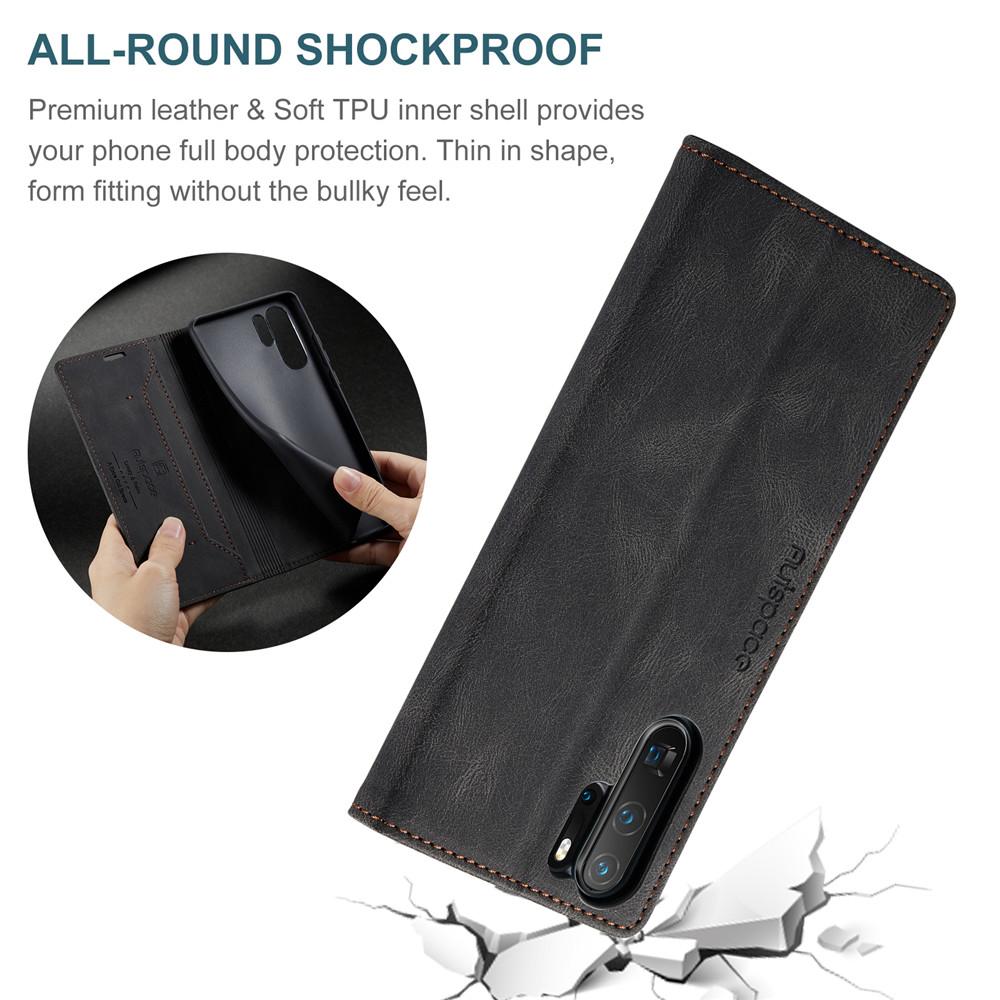 Luxury Genuine Leather Magnetic Wallet Flip Case for Huawei P30 P50 P30 Lite Card Slot Stand Shockproof Foldable Holder Full Protection Cover