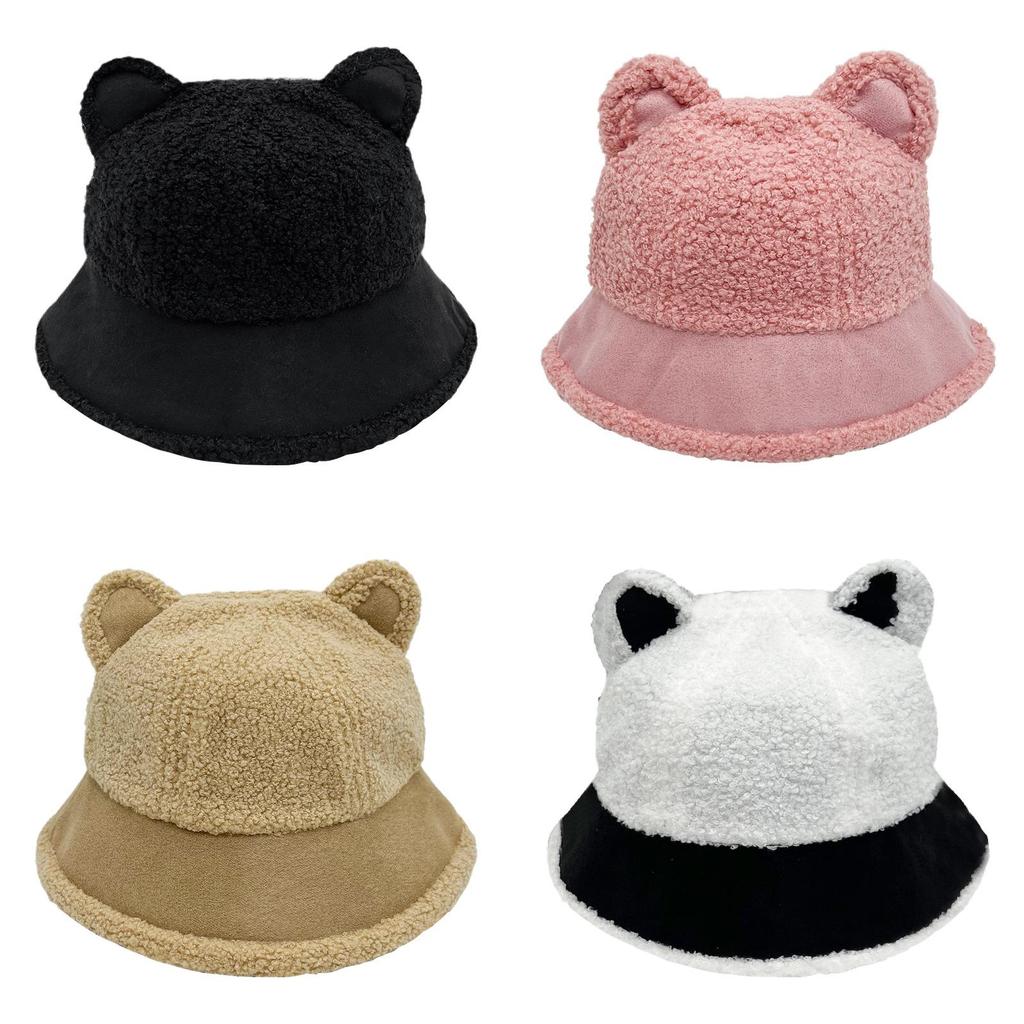 Panda Cute Winter Fisherman Hat With Warmth And Neck Protection For Outdoor Use