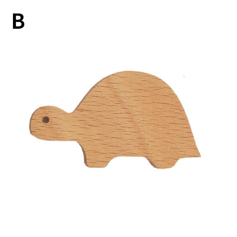 1pcs Wooden Hook Creative Nordic Cute Animal Hook Wall Hanging Coat Hook Home Decoration Solid Wood Hook Kitchen Accessories