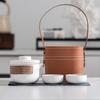 With Carrying Bag Travel Ceramic Teapots Chinese Style Mini Tea Cup Set Porcelain Tea Sets  Office