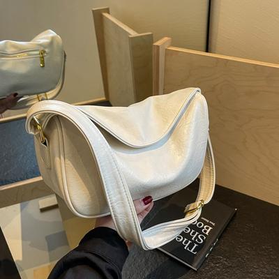 Strukturierte Freizeittasche großes Fassungsvermögen modisch vielseitig einzelne Schulter Umhängetasche Knödeltasche