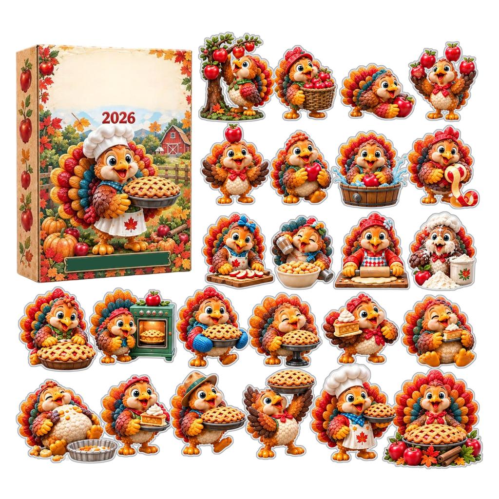 Day Countdown Calendar, 2D Acrylic for Holiday Countdown and Gift Giving