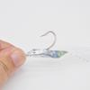 5 Pezzi Esca per Pesca al Baccalà e Pesce Bianco Amo da Pesca Luminoso Attrezzatura da Pesca in Mare con Flash di Cristallo Piuma Jig per Pesca in Acqua Salata