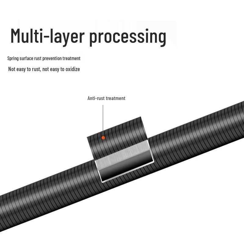Manual PVC Conduit Bender, 1.5m Extension Bending Spring - Electrician's Wire Threading Tool