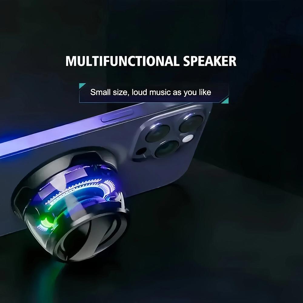 Mini Bluetooth Speaker Portable G200 RGB Lighting Magnetic Speaker BT5.3 Small Sound Box 7 Hours Playback Phone Holder