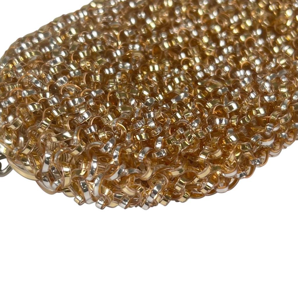 ANTEPRIMA Cosmetics Pouch Pouch wire Champagne Gold Women Used