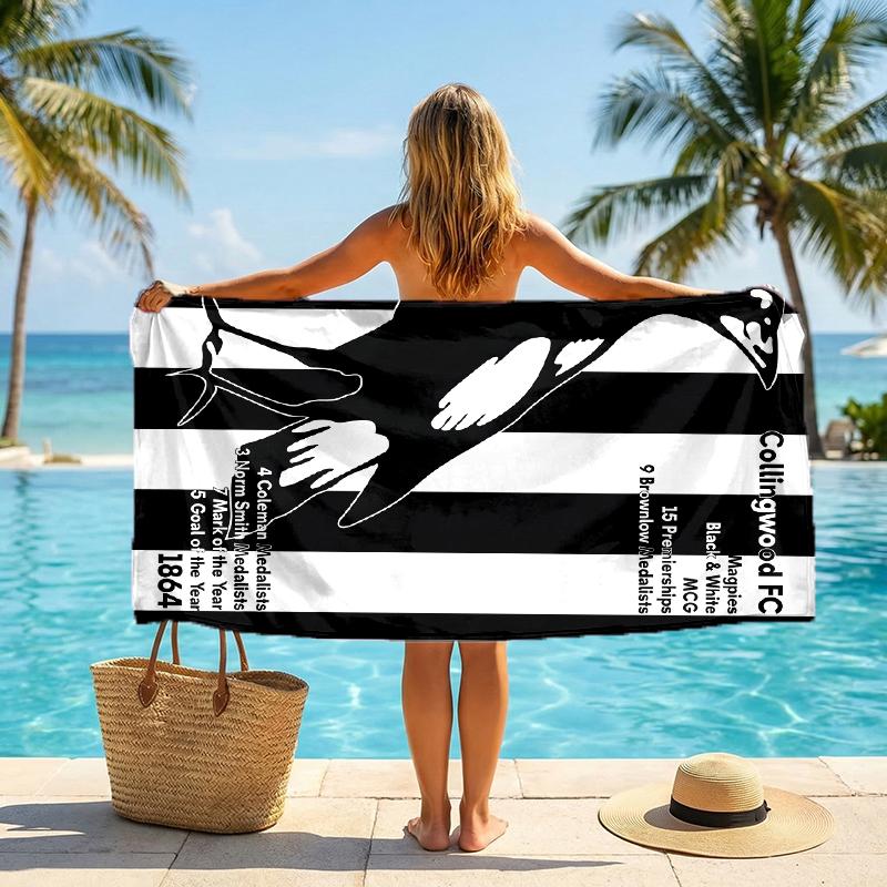 Collingwood Mode Strandtuch: Ideal für Sommerabenteuer Weich, saugfähig und schnell trocknend geeignet zum Schwimmen und Baden