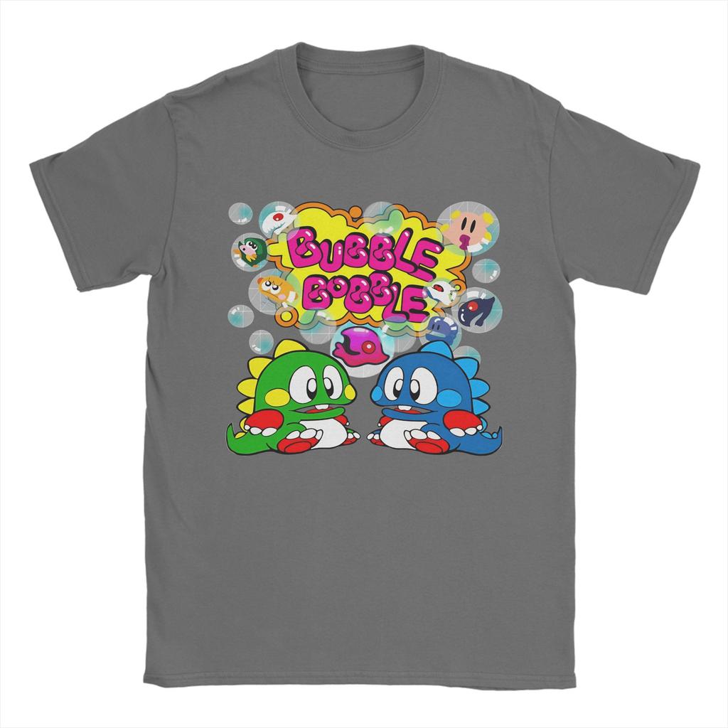 Unisex Bubble Bobble TShirts  Cotton Top Tees Summer Y2K Casual ShortSleeve T Shirt Crewneck Trendy Cool Print Tee Shirt 5XL