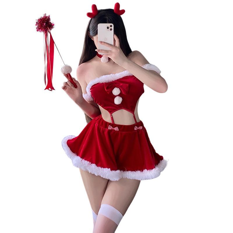 Lingerie Christmas Dress Sexy Bunny Uniform Suit Elk Passion Dress Cosplay
