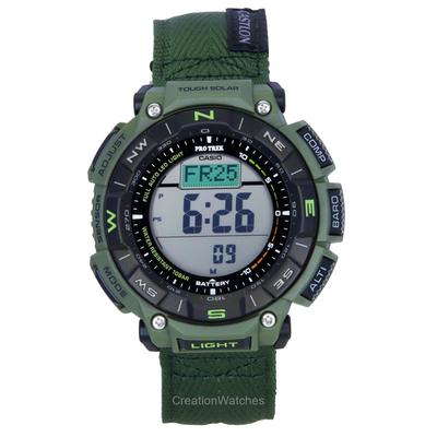 Orologio da uomo Pro Trek Climber Line con cinturino in tessuto digitale e solare PRG-340B-3 100M