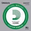 D'Addario Daddario Electric Guitar Rose String Nickel .017 NW017 Set of 10 [Domestic Genuine]