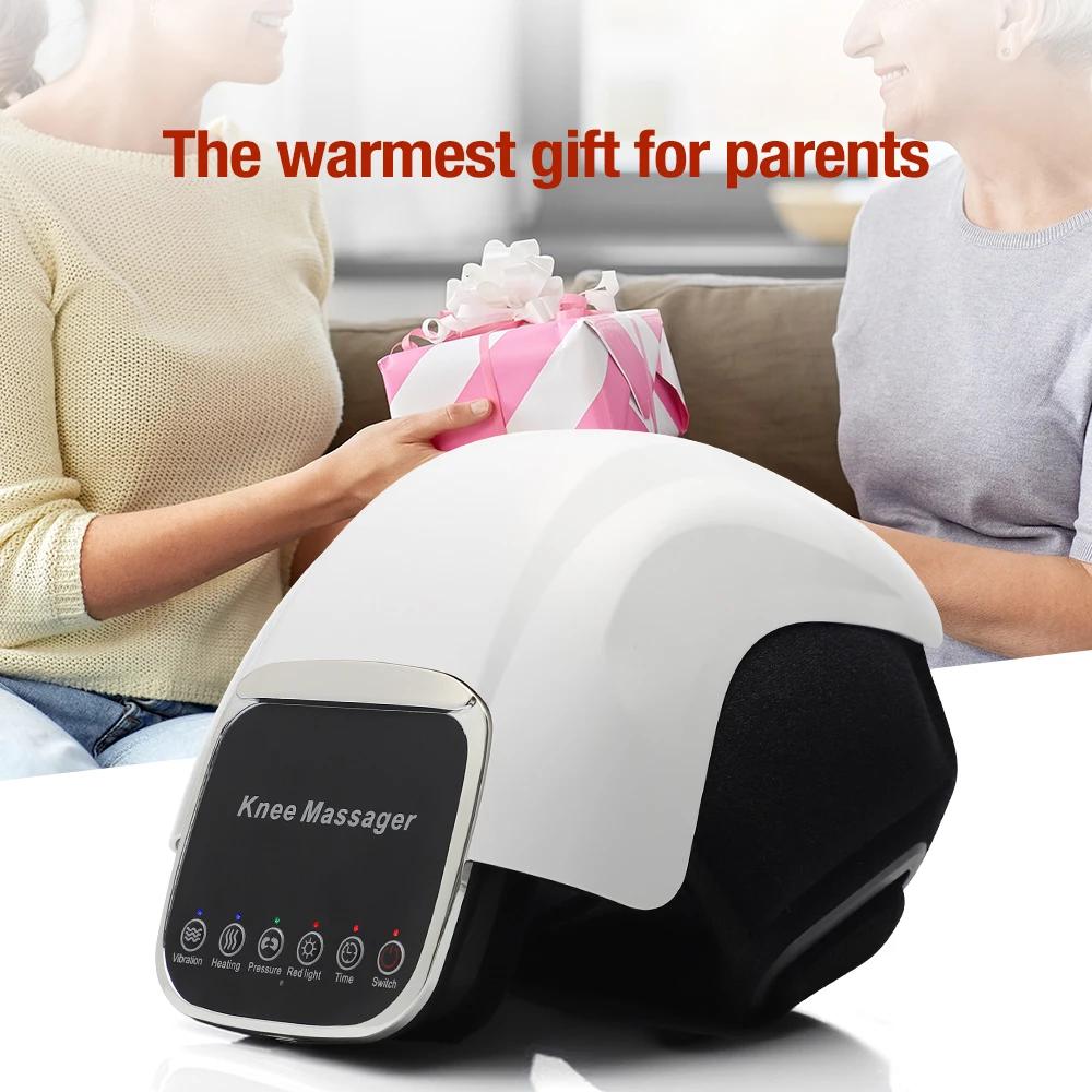 Electric Heating Knee Massager Vibrating Hot Compress Airbag Massage Red Light Joint Massage Rehabilitation Muscle Relief