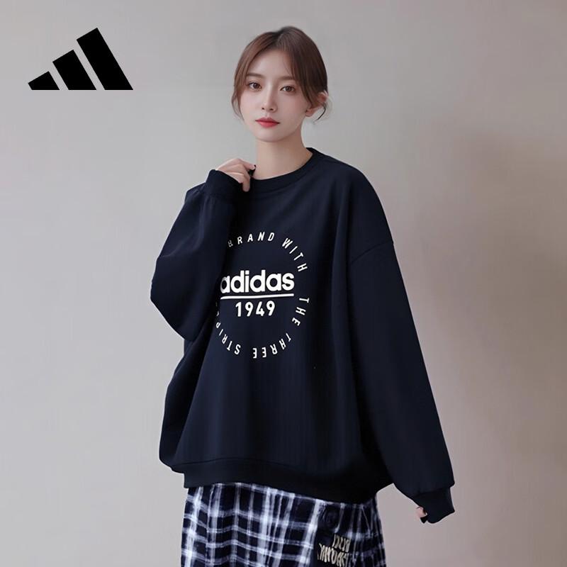 Adidas Women s Fleece-Lined Pullover Sweatshirt L