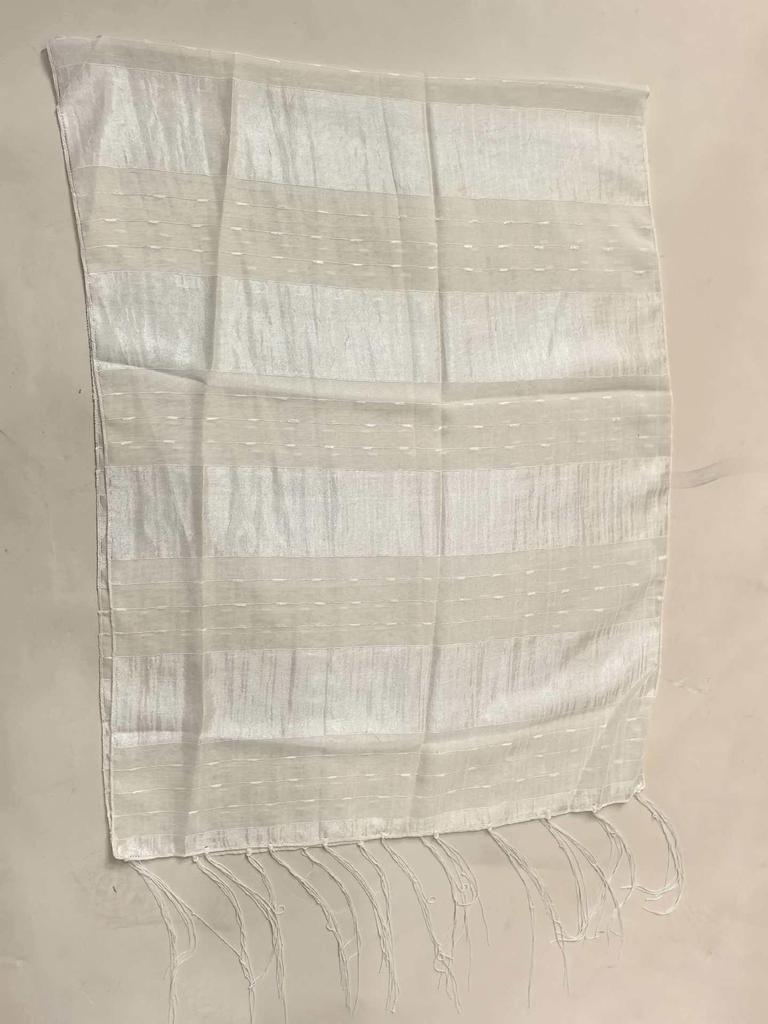 New Solid Red Flag Yarn Striped Handmade Fringed Long Scarf Shawl