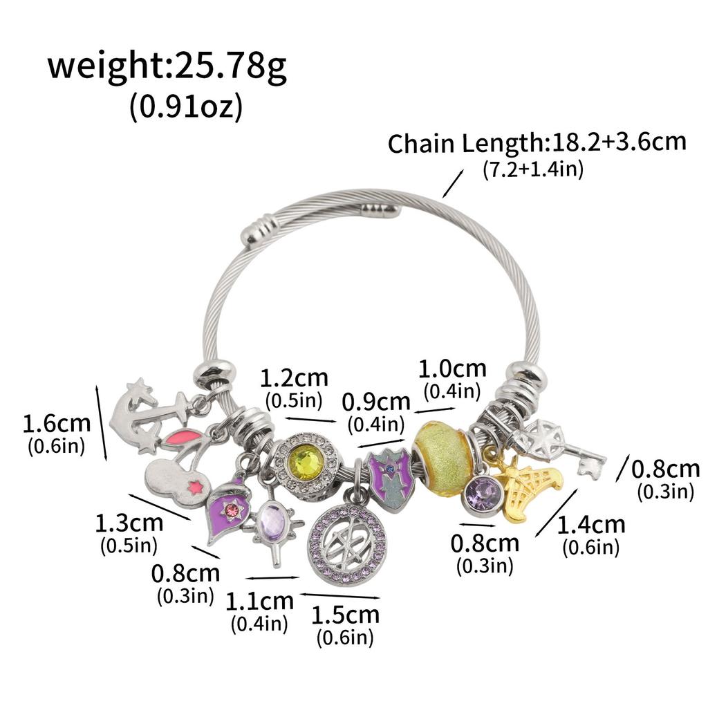 Witch Hunter Bracelet, Rumi Siyin Sword Cartoon Star Love Beaded Diy Bracelet Kpop Element Peripheral