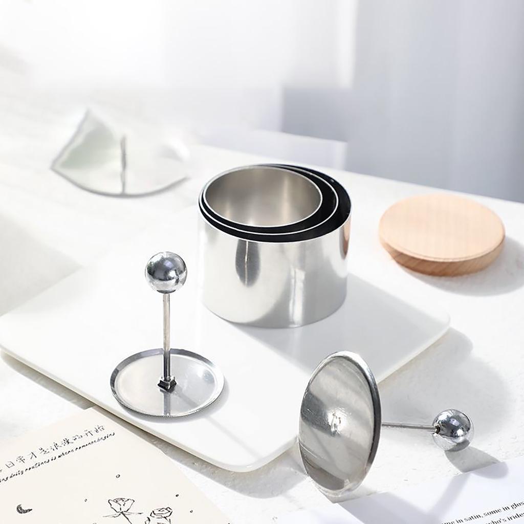 Cake Mold Food Rings Stamper Dessert Rings Stainless Steel Cake Rings Baking Accessories Perfect Gift for Baking Lovers