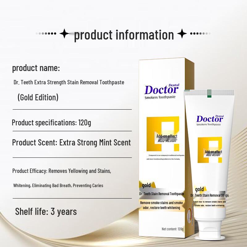 Dr. Tooth Extra Strength Anti-Stain Toothpaste 120g