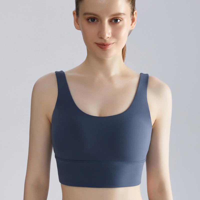 

LAHN Высокоинтенсивный Ударопрочный Бюстгальтер для Йоги с Фиксированными Чашками для Красивой Спины и Поддерживающий для Фитнеса и Бега S