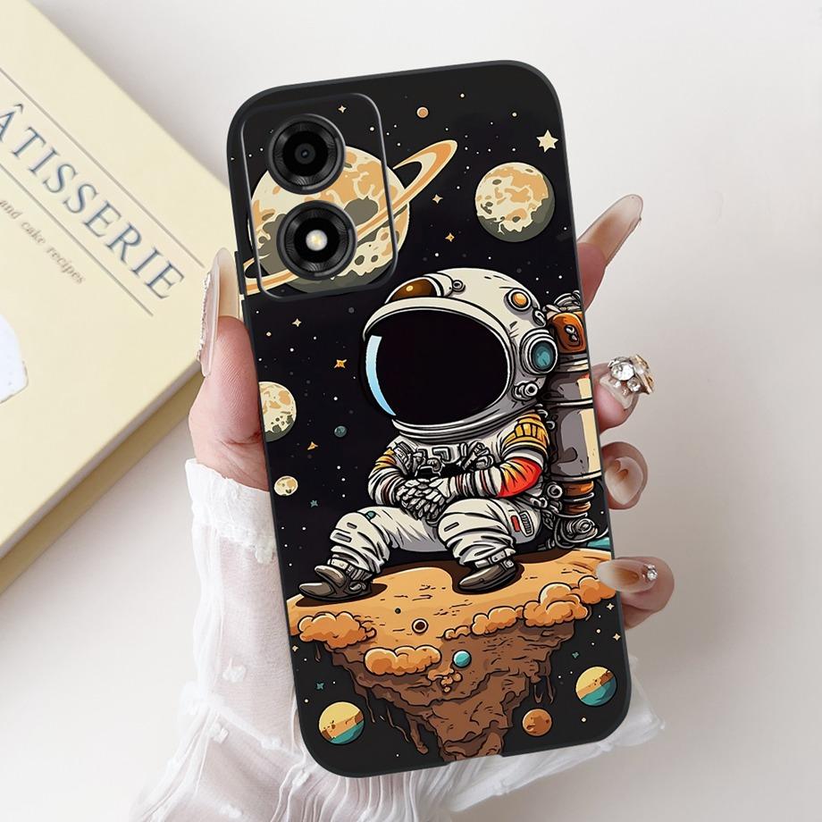 For Motorola Moto E13 4G Phone Case Moto E14 5G Back Cover Soft Matte Silicone Slim Fundas Lovely Panda Rabbit Flower Cartoon
