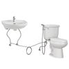 BA0702 Hot and Cold Water Toilet Seat Mixer Bidet Faucet Attachment With Handheld Bidet Sprayer