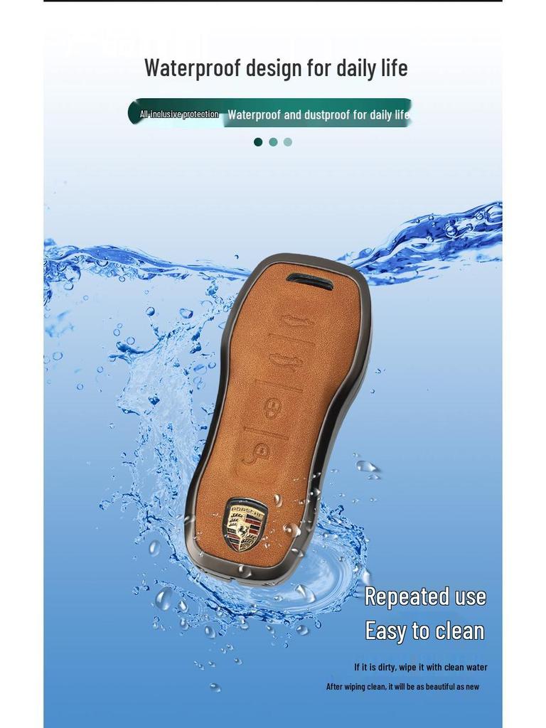 Funda de Carcasa para Llave Porsche para Cayenne, Panamera, Macan, 911, 718, Taycan
