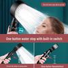 High-Pressure Shower Head with One-Button Water Stop & Filtration