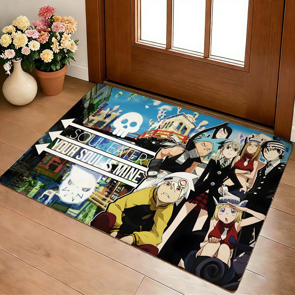 Pretty Merry Christmas Festival Floor Mat Cozy Flannel Soft Thick Non-Slip Mat For Living Room Bedroom Kitchen Decor Rugs