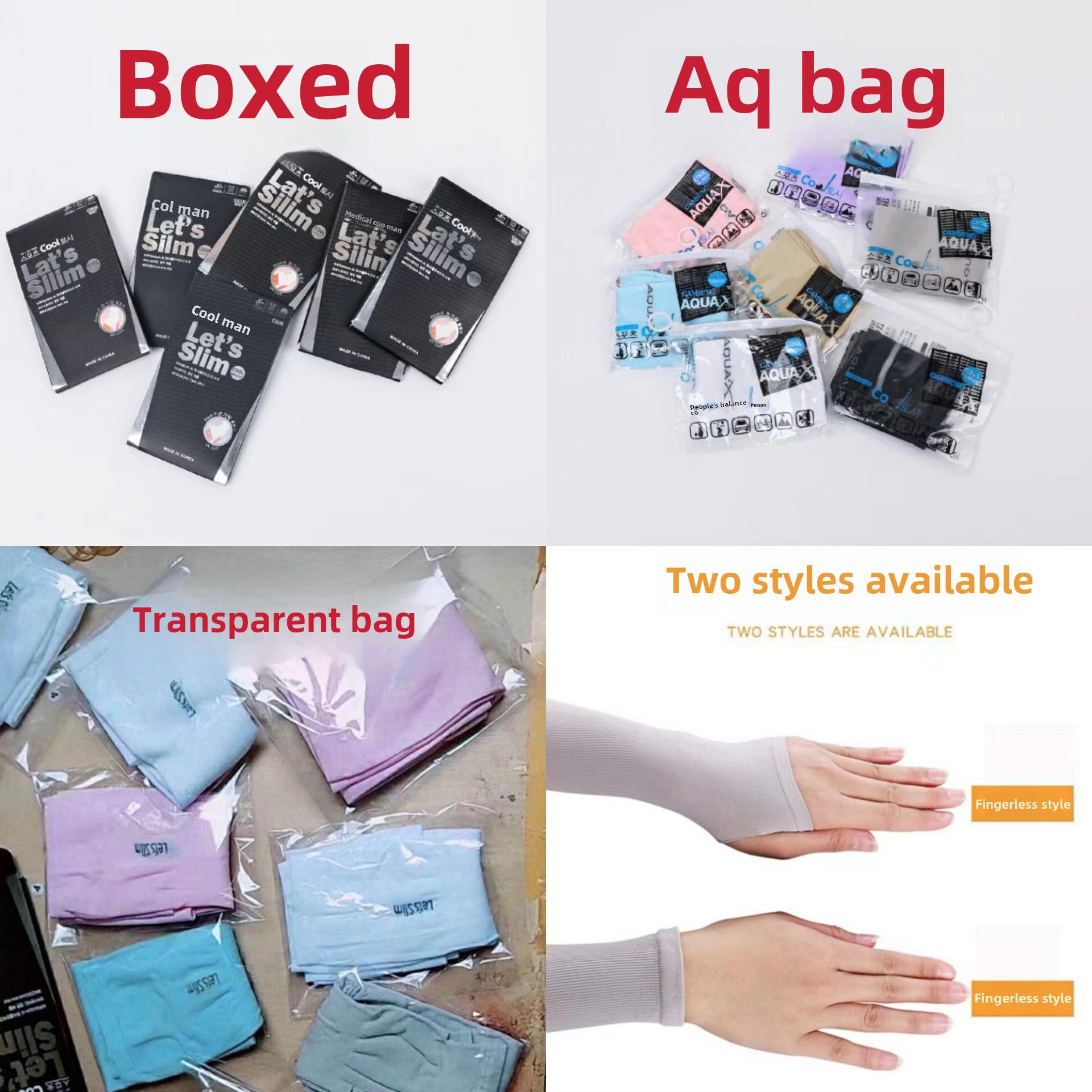 

Женские нарукавники Ice Silk UV Protection 2025 года — дышащие летние нарукавники для занятий спортом на открытом воздухе и велоспорта Transparent Bag, Straight