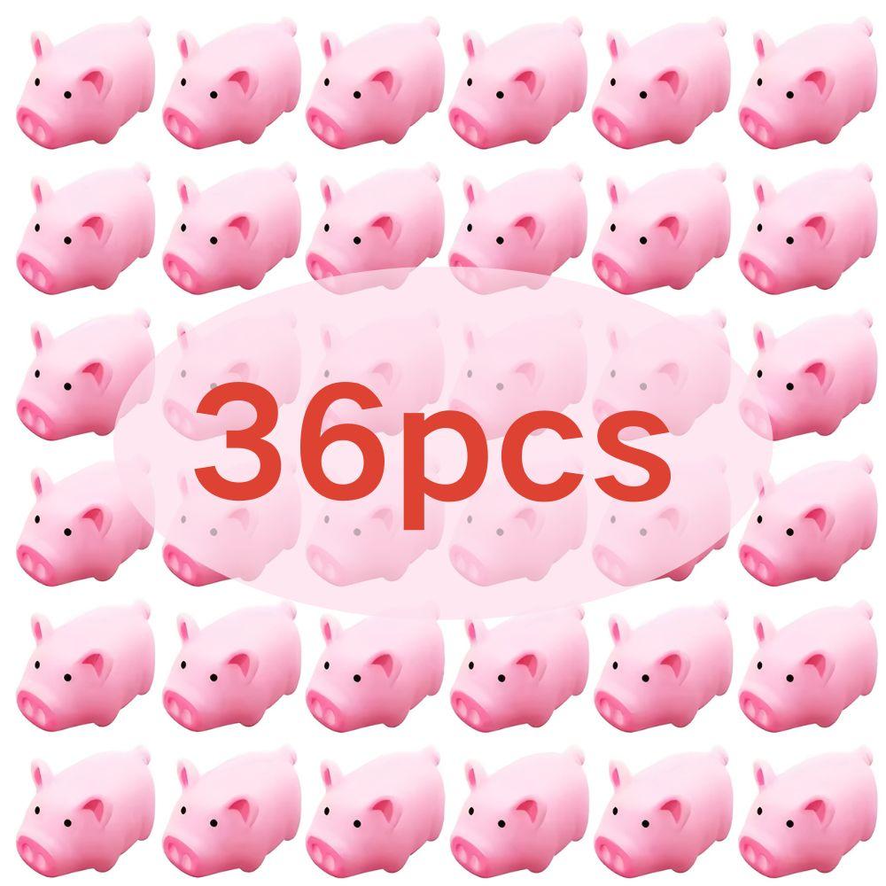 11/36 Stück Plastik Rosa Schwein Hund Gollum Genannt Stimme Haustier Spielzeug Heimdekorationen Geburtstag Geschenke Fotografie Requisiten YMY