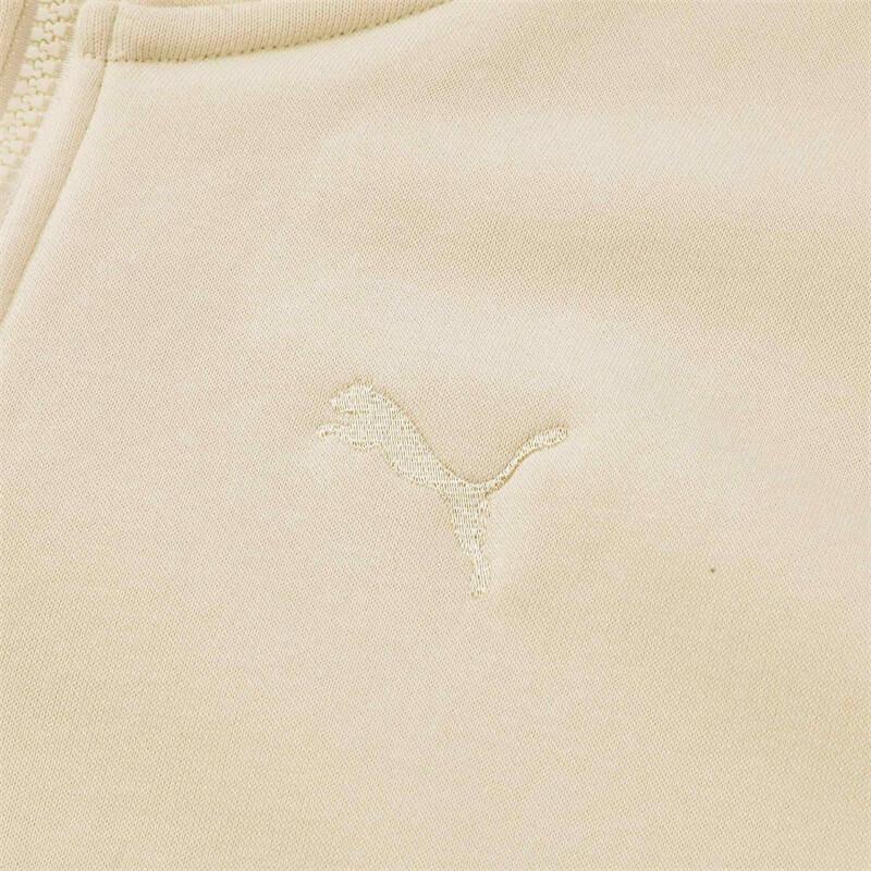 Puma Retro Sports Casual Stand Collar Pullover Long Sleeve Sweatshirt Unisex sweatshirt Snow-White 632293-87
