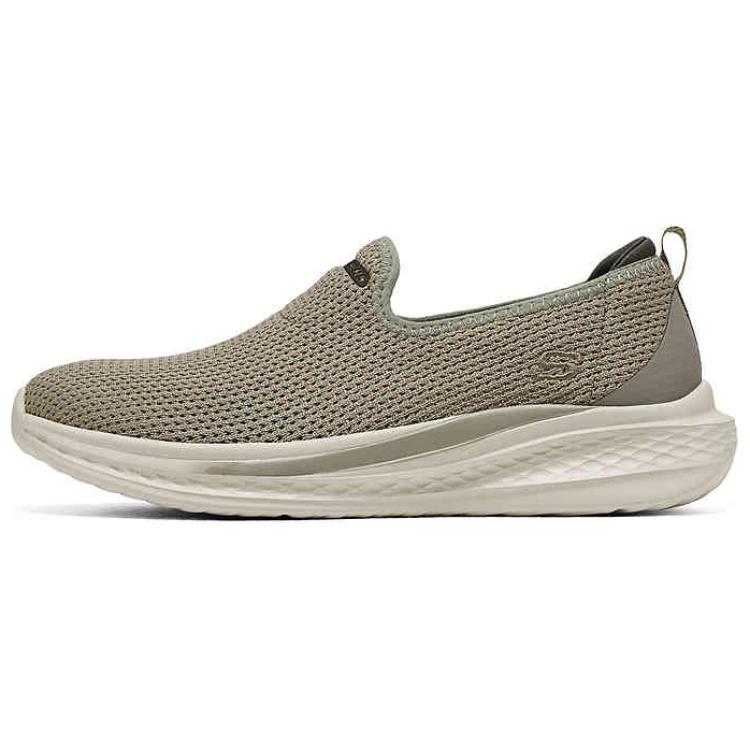 Skechers MENS USA STREET WEAR Men Taupe Low Top Casual Shoes Comfortable Versatile Shock Absorbing Wear-resistant 211127-TPE 39.5