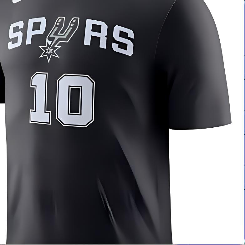 Nike NBA Print Basketball Sports Short Sleeve T-Shirt Men Tops Black BQ1569-023