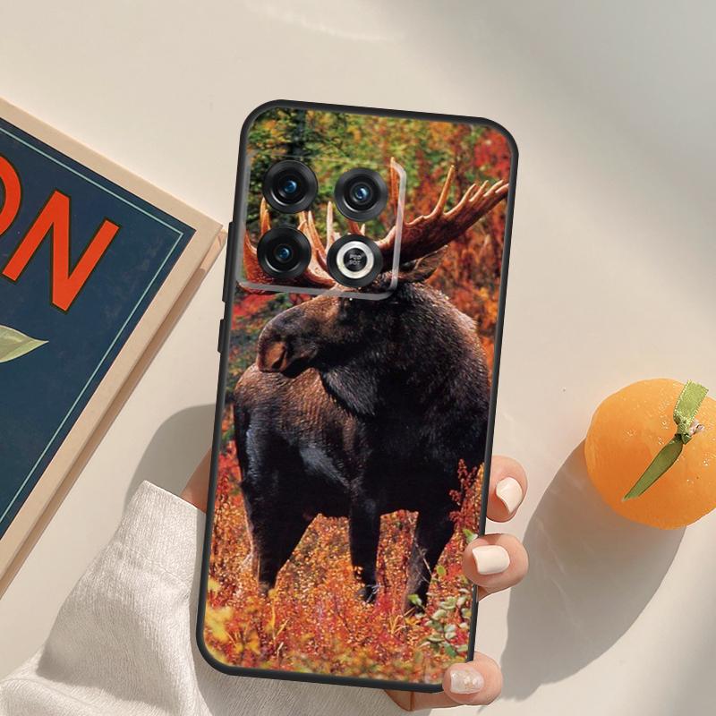Stag Bull Moose Reindeer Deer Case For OnePlus 12R 13R 13T 10R 15 13 12 11 10T 8T Nord CE 4 3 2 Lite N20 N30 Nord 5 Cover