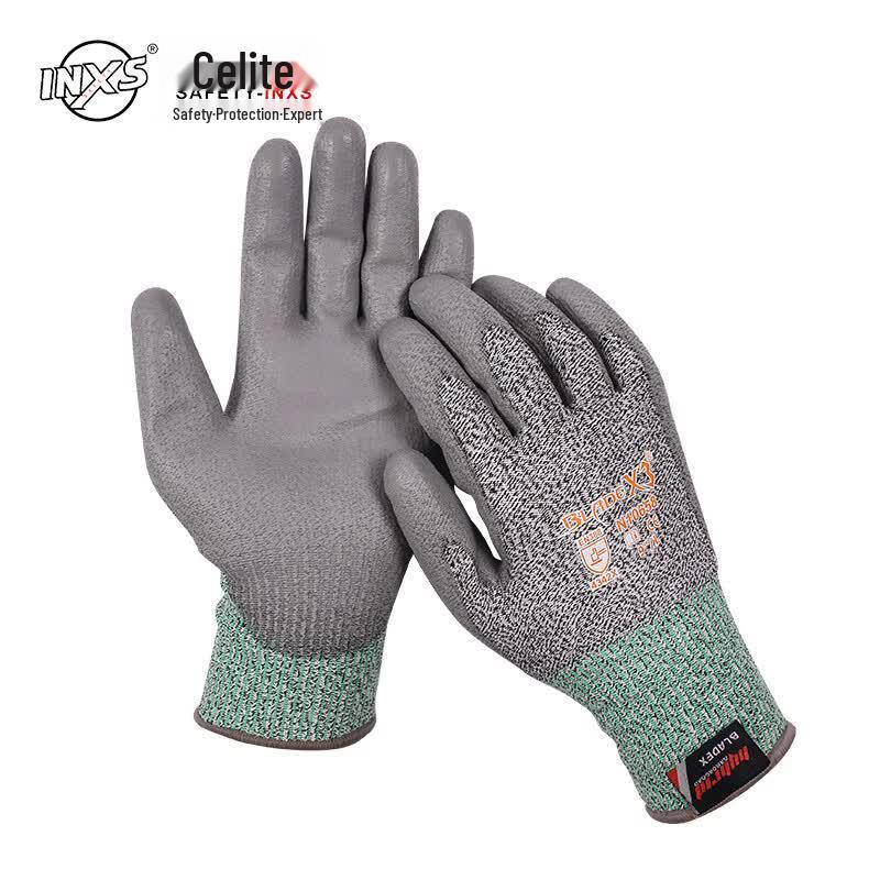 SAFETY-INXS N10658 Level 3 Cut-Resistant Work Gloves One Size